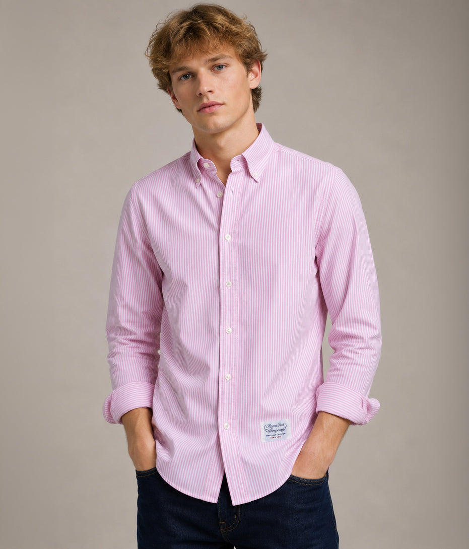 Camicia Rogers Peet Company Rosa a righe