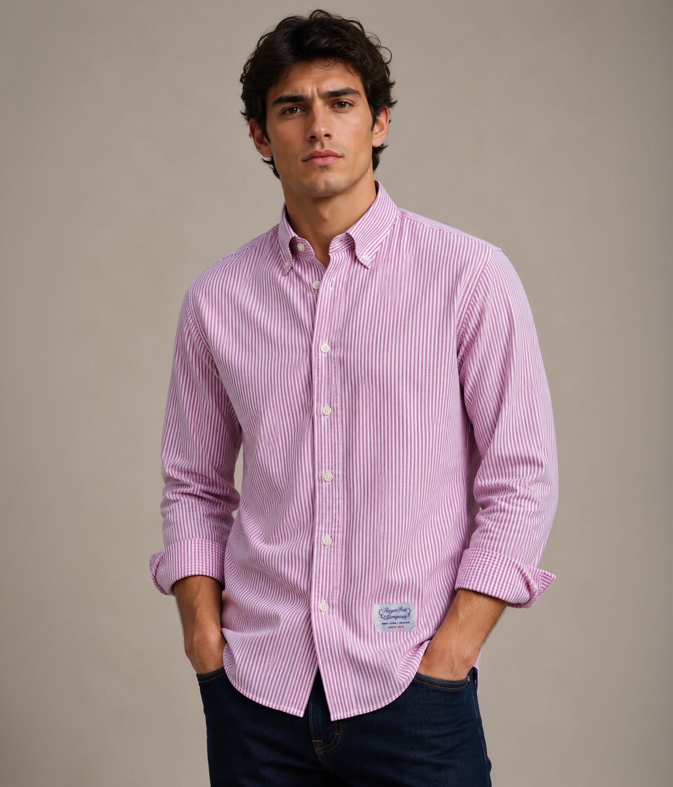 Camicia Rogers Peet Company Bordeaux a righe