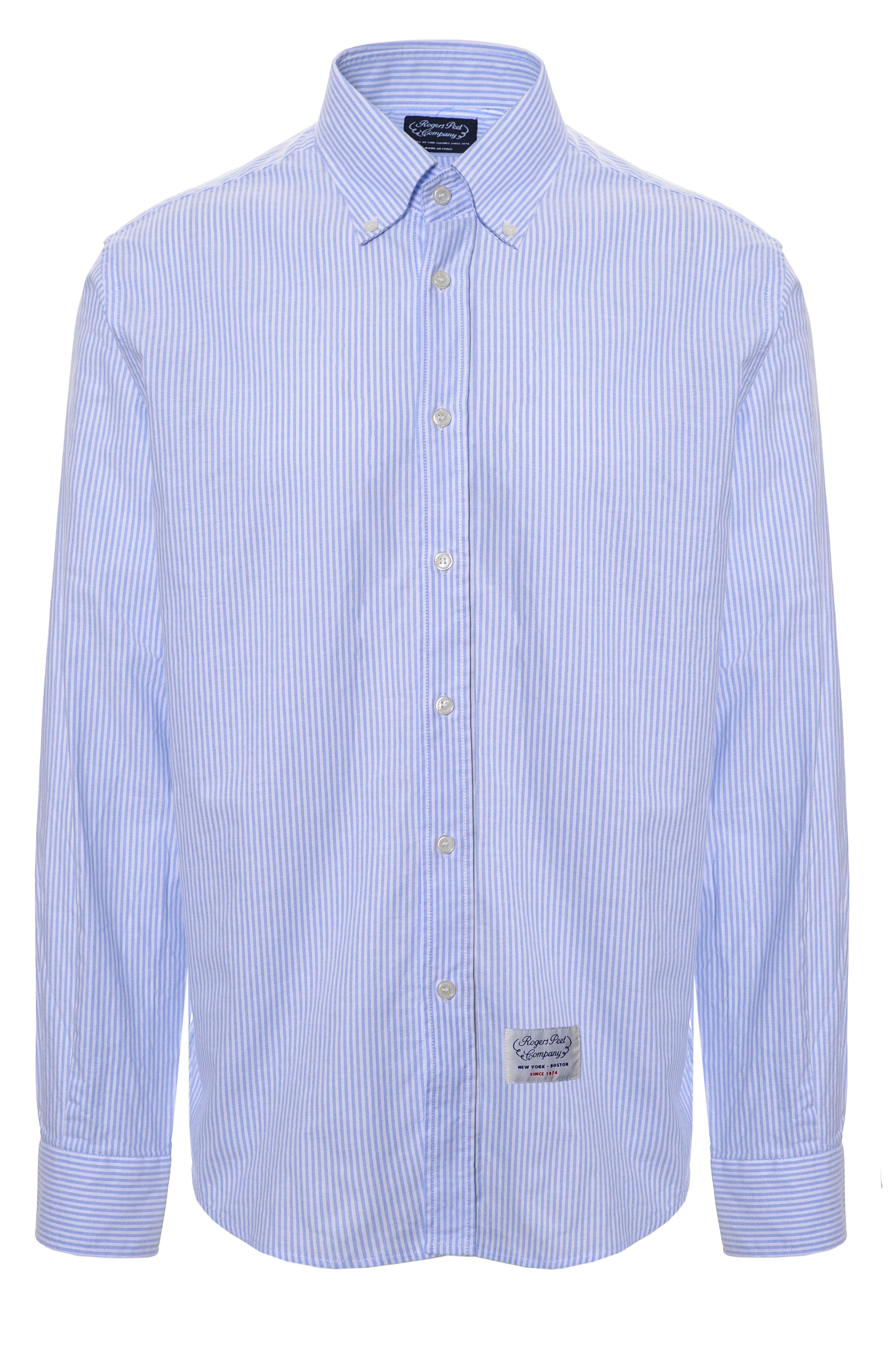 Camicia Rogers Peet Company celeste a righe