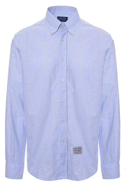 Camicia Rogers Peet Company celeste a righe