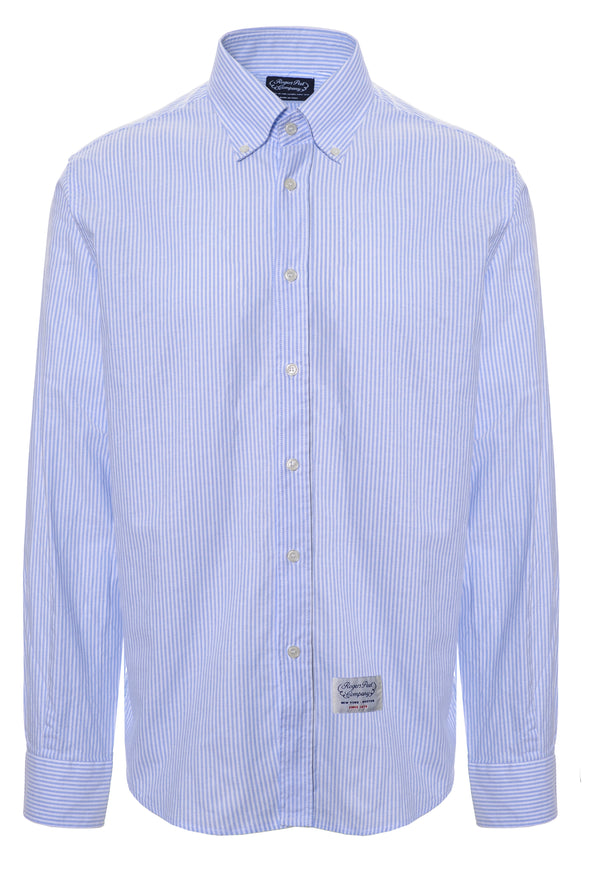 Camicia Rogers Peet Company celeste a righe
