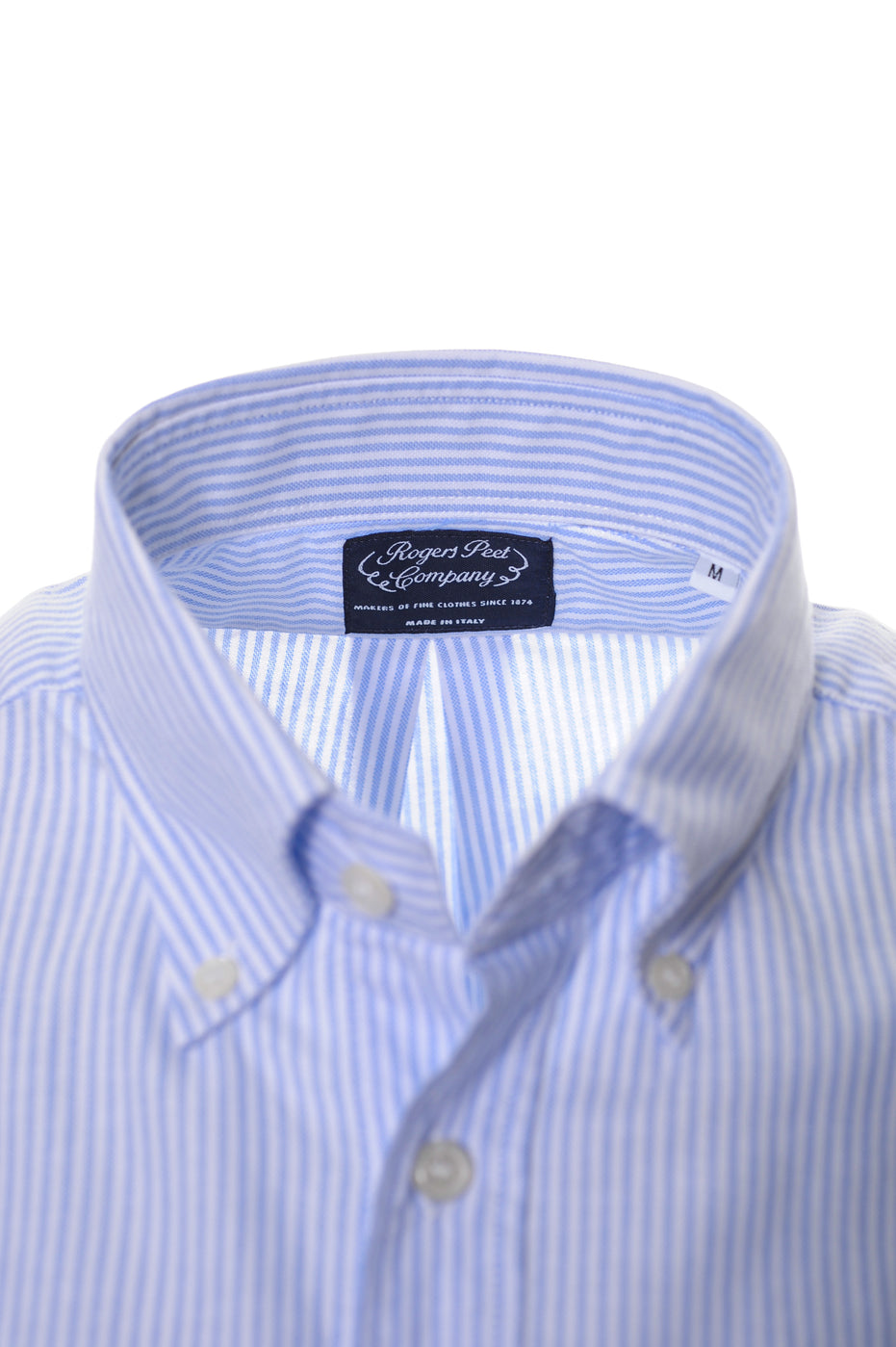 Camicia Rogers Peet Company celeste a righe