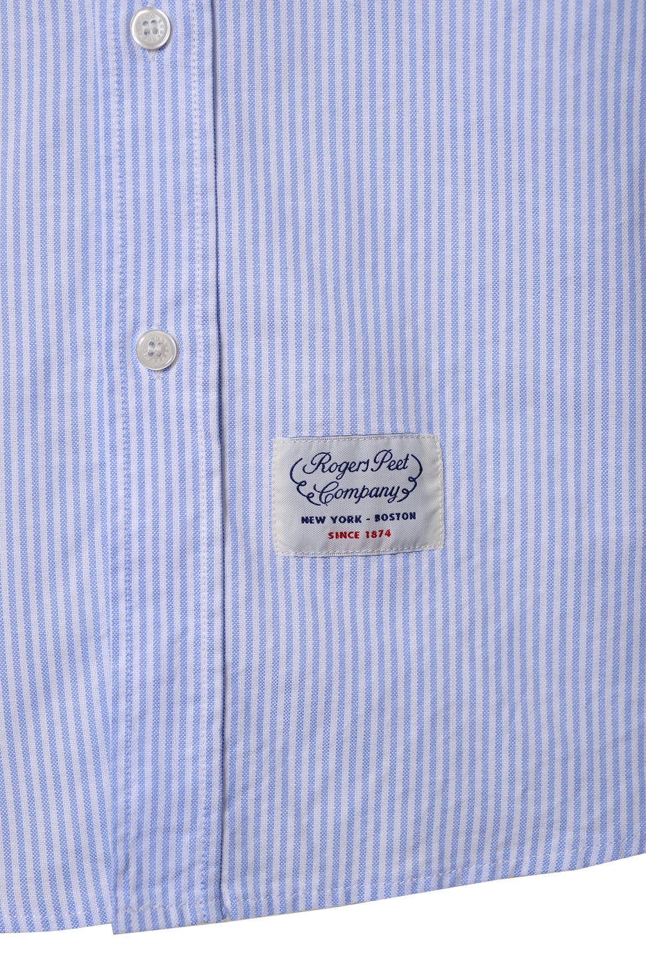 Camicia Rogers Peet Company celeste a righe
